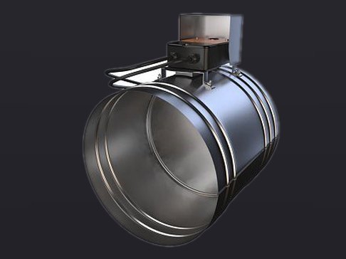 Клапан противопожарный Круглый ФКС-1М(EI60)-НО-К-MB BLF(220) ф100 мм